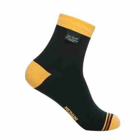 фото 1  Шкарпетки водонепроникні Dexshell Ultralite Biking Vivid Black-Yellow M