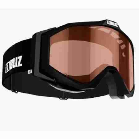 фото 1 Гірськолижні і сноубордические маски Гірськолижна маска Bliz Edge Junior Black-Orange lens