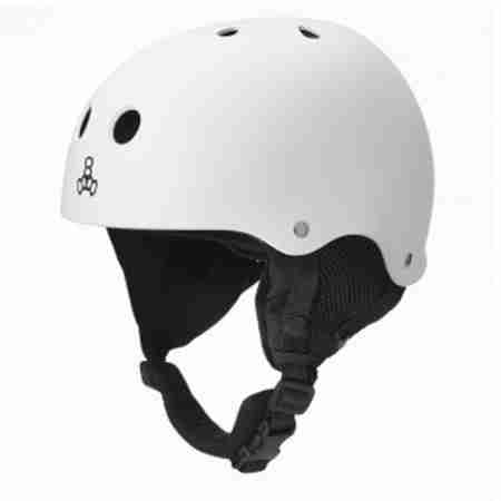 фото 1 Гірськолижні і сноубордические шоломи Гірськолижний шолом Triple Eight Old School Rubber Snow Helmet White L