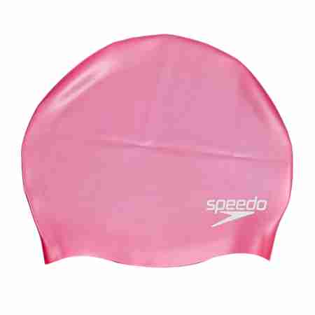 фото 2  Шапочка для плавання дитяча Speedo Plain Silicone Jr Pink