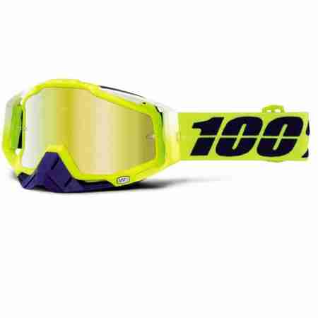 фото 1 Кроссовые маски и очки Мотоочки 100% Racecraft Goggle Tanaka - Mirror Gold Lens
