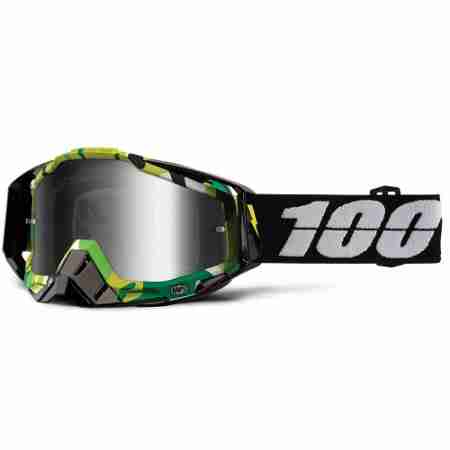фото 1 Кроссовые маски и очки Мотоочки 100% Racecraft Goggle Bootcamp - Mirror Silver Lens