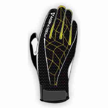 фото 1 Гірськолижні рукавички Рукавички Fischer XC Glove Racing Pro Black-Yellow 9.0