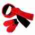 фото 2 Шапки, шарфы Набор детский Campus Pompi Junior Set 10 Black-Red M