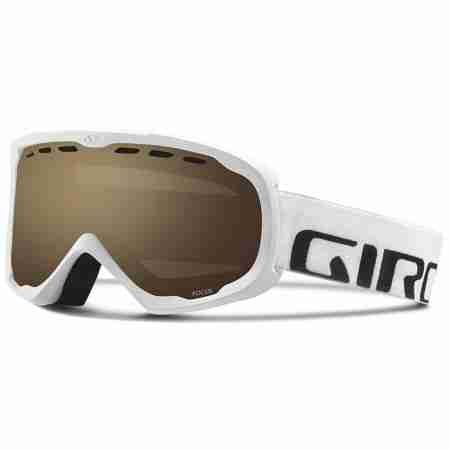 фото 1 Гірськолижні і сноубордические маски Гірськолижна маска Giro Focus White Wordmark/Amber Rose