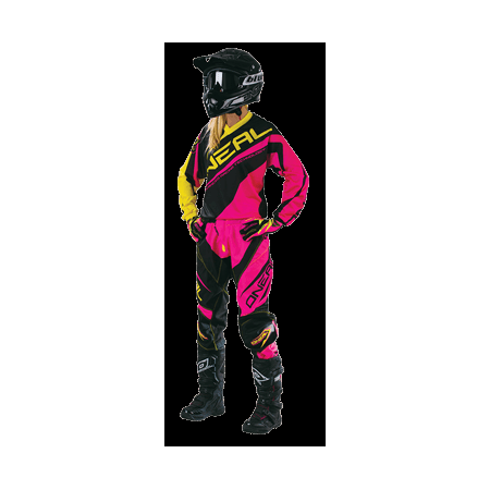 фото 3 Кросовий одяг Джерсі жіноча Oneal  Element Racewear Pink-Yellow M