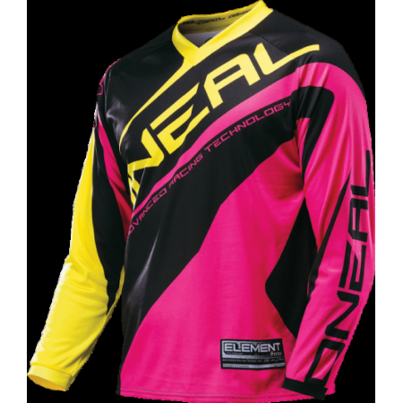 фото 1 Кросовий одяг Джерсі жіноча Oneal  Element Racewear Pink-Yellow M