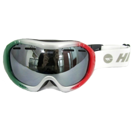 фото 1 Горнолыжные и сноубордические маски Горнолыжная маска HI-TEC Italy Silver-Green-Red