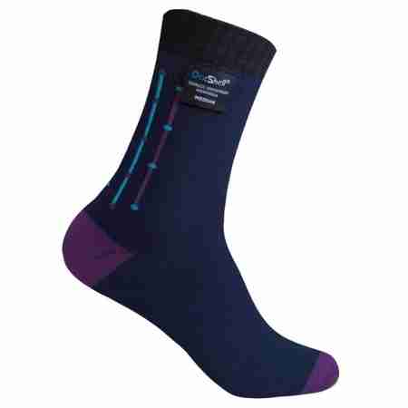 фото 1  Шкарпетки водонепроникні Dexshell Waterproof Ultra Flex Socks Black-Purple XL