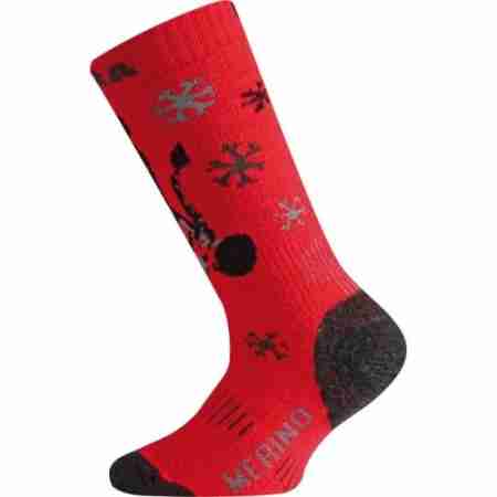 фото 1 Термошкарпетки Термошкарпетки лижні дитячі Lasting WJS Red-Black XS