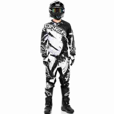 фото 4 Кроссовая одежда Мотоджерси Oneal Element Shocker White-Black S
