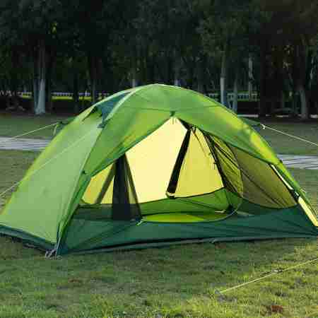 фото 3  Палатка NatureHike Ultralight II (2-х местная) 20D Silicone Green
