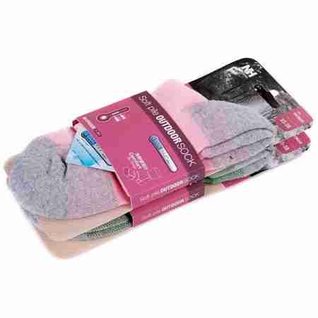 фото 3  Термошкарпетки жіночі NatureHike SW10 Light Pink Multisize