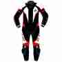 фото 1 Костюмы и комбинезоны Мотокомбинезон кожаный Hy Fly X8 Racing Suit Black-White-Red 52