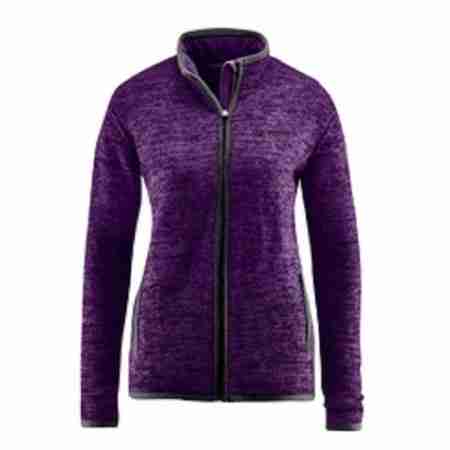 фото 1 Светри, фліс і футболки Кофта жіноча Maier Alisea Women Jkt Knit Fleece Dark-Purple 36