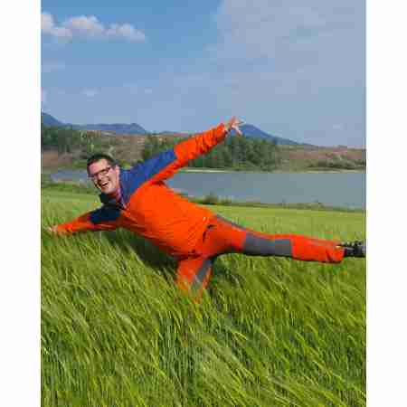 фото 5  Треккинговые штаны Milo Atero Orange-Grey M