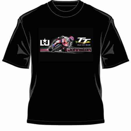 фото 1 Мотофутболки Футболка IOMTT Lee Johnston Bike 13 Star T-Shirt Black S
