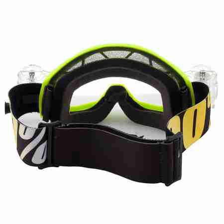 фото 3 Кроссовые маски и очки Мотоочки подростковые 100% Strata Jr. Mud Neon Yellow - Clear Lens