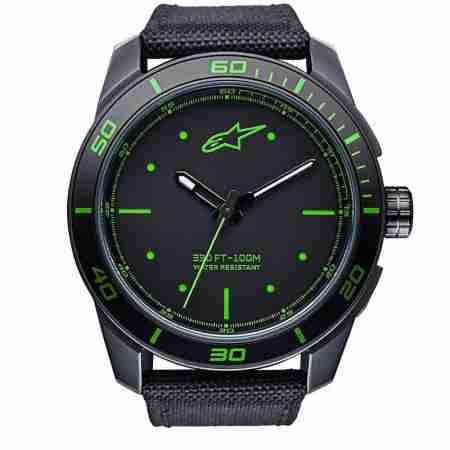 фото 4 Красивые мелочи (подарки мотоциклисту) Часы Alpinestars Tech Watch 3H Black-Green