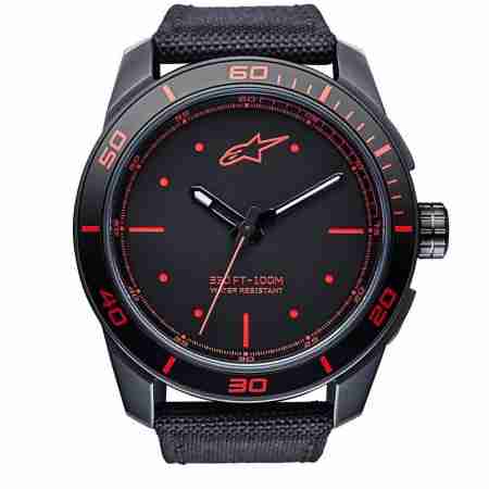фото 4 Красиві дрібниці (подарунки мотоциклісту) Годинник Alpinestars Tech Watch 3H Black-Red