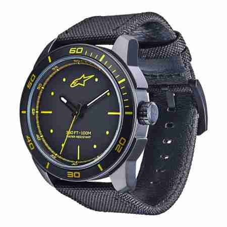 фото 1 Красиві дрібниці (подарунки мотоциклісту) Годинник Alpinestars Tech Watch 3H Black-Yellow
