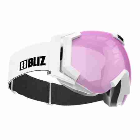 фото 4 Гірськолижні і сноубордические маски Гірськолижна маска Bliz Carver SR 8 White With Pink Lens