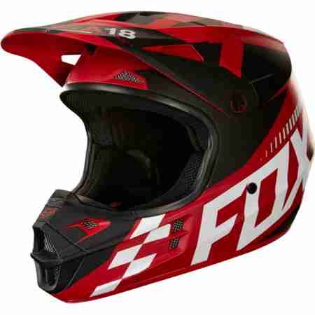 фото 1 Мотошоломи Мотошолом Fox V1 Sayak Helmet Ece Red M