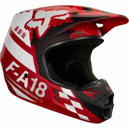фото 3 Мотошлемы Мотошлем Fox V1 Sayak Helmet Ece Red M