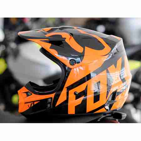 фото 7 Мотошлемы Мотошлем Fox V1 Race Helmet Ece Orange 2XL