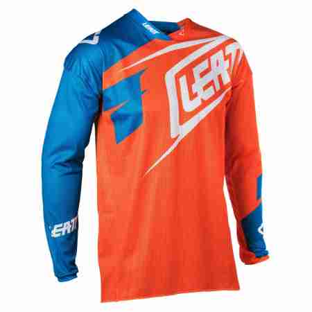 фото 2 Кросовий одяг Мотоджерсі Leatt Jersey GPX 4.5 X-Flow Orange-Denim M