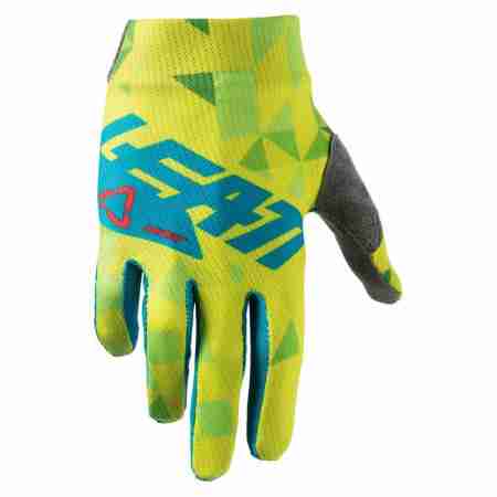 фото 1 Мотоперчатки Мотоперчатки детские Leatt Glove GPX 1.5 Junior Lime-Teal 2XS (3)