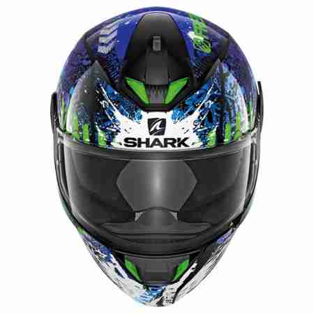 фото 2 Мотошлемы Мотошлем Shark Skwal 2 Switch Rider 2 Black-Blue-Green XL