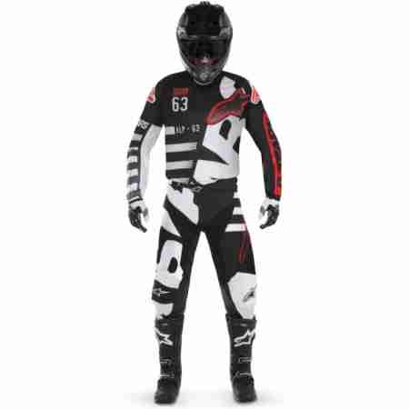 фото 3 Кроссовая одежда Мотоджерси Alpinestars Racer Braap Black-White-Red XL (36)