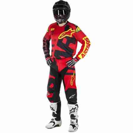 фото 3 Кроссовая одежда Мотоджерси Alpinestars Racer Braap Red-Black-Yell Fluo L (34)