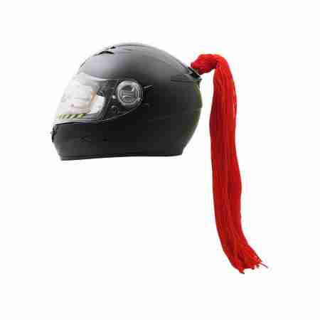 фото 2 Красиві дрібниці (подарунки мотоциклісту) Хвіст для шолома Black-Red