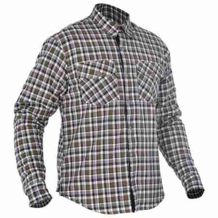 фото 1 Футболки, рубашки, толстовки Рубашка Oxford Kickback Shirt Checker Khaki-White S