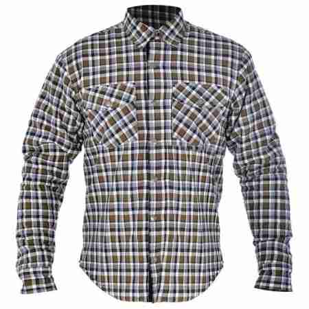 фото 2  Сорочка Oxford Kickback Shirt Checker Khaki-White S