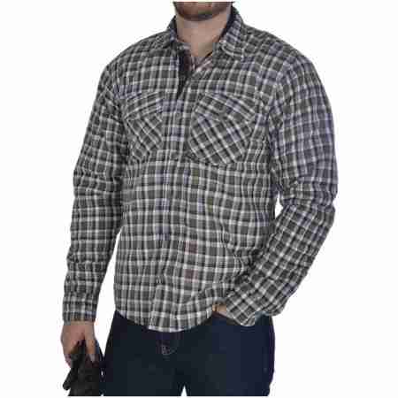 фото 4  Сорочка Oxford Kickback Shirt Checker Khaki-White XL