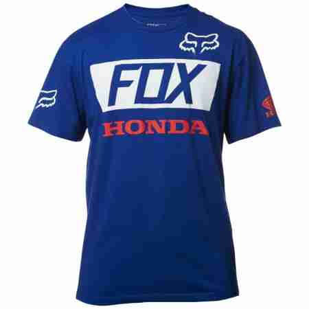 фото 1 Мотофутболки Футболка Fox Honda Basic Standard Tee Blue M