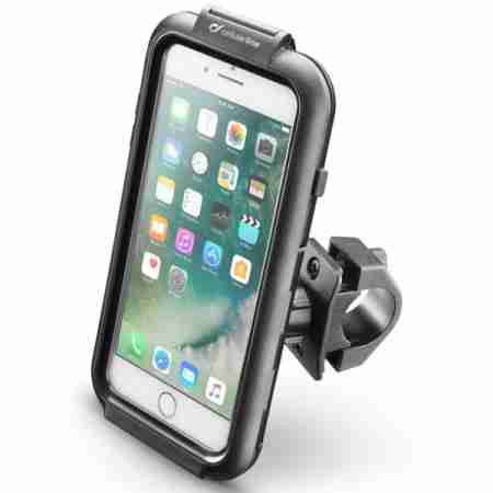 фото 1 Держатель телефона, планшета на мотоцикл Футляр Interphone для Apple iPhone 7 Plus c креплением на трубчатый руль