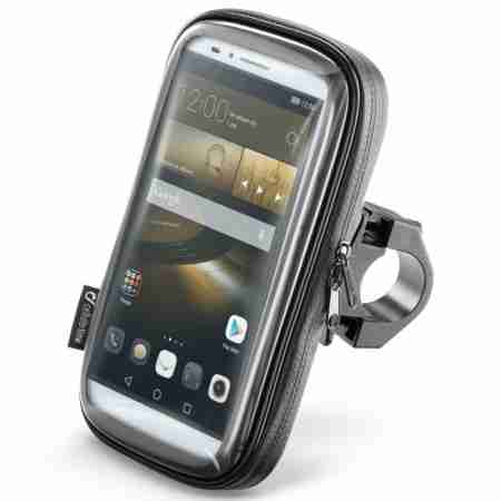фото 1 Тримач телефону, планшета на мотоцикл Футляр Interphone универсальний для смартфонів до 6.0 на трубчасте кермо