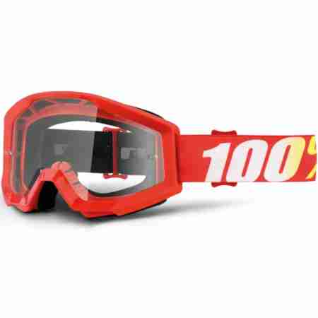 фото 1 Кроссовые маски и очки Мотоочки детские 100% Strata Jr. Goggle Furnace - Clear Lens