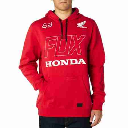 фото 2 Повсякденний одяг і взуття Мототолстовка Fox Honda Pullover Fleece Dark Red M