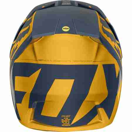 фото 4 Мотошлемы Мотошлем Fox V3 Kila Helmet ECE Navy-Yellow L