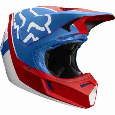 фото 1 Мотошлемы Мотошлем Fox V3 Kila Helmet ECE Blue-Red XL