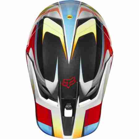 фото 2 Мотошлемы Мотошлем Fox V3 Motif Helmet ECE Red-Yellow L