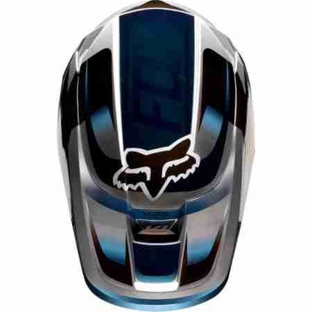фото 5 Мотошлемы Мотошлем Fox V1 Motif Helmet Blue-Grey L
