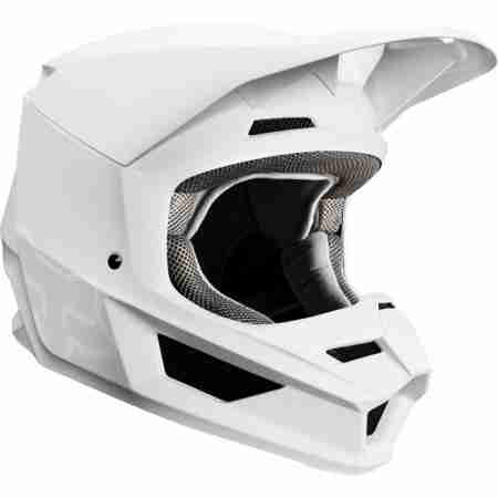 фото 3 Мотошлемы Мотошлем Fox V1 Matte Helmet White L