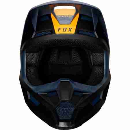 фото 2 Мотошоломи Мотошолом Fox V1 Mata Helmet Navy-Yellow L