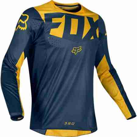 фото 2 Кросовий одяг Мотоджерсі Fox 360 Kila Jersey Navy-Yellow L